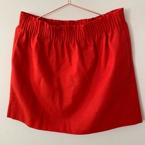 J. Crew Red Wool Mini Skirt - NWOT